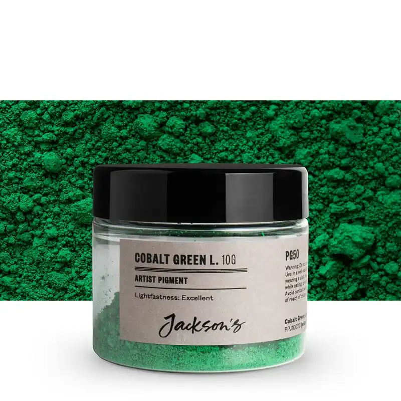 Marque Jackson‘s Pigment d’Artiste Vert de cobalt clair PG50 10 g (en pot de 50 ml)