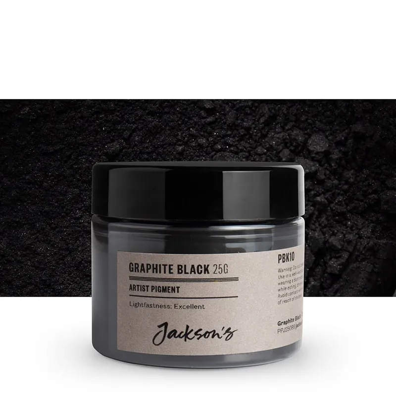 Jackson‘s Pigment d’Artiste Noir graphite PBk10 25 g (en pot de 50 ml) Marque