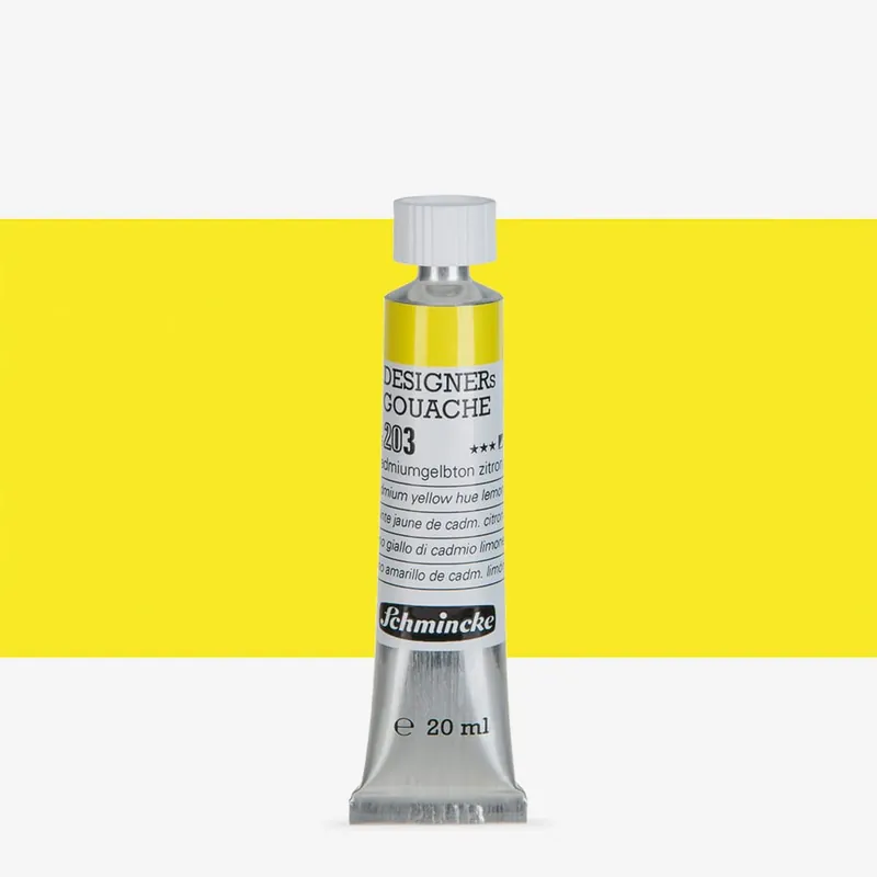 Meilleur Prix Schmincke Gouache Designers 20ml Jaune de cadmium (teinte), citron