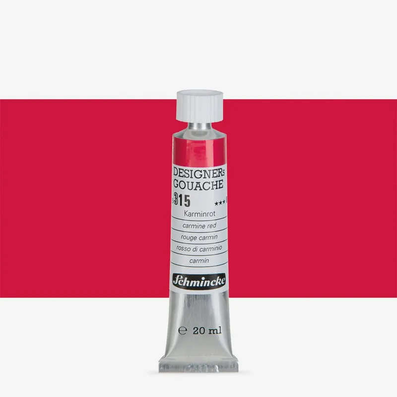 Prix Promo Schmincke Gouache Designers 20ml Rouge carmin