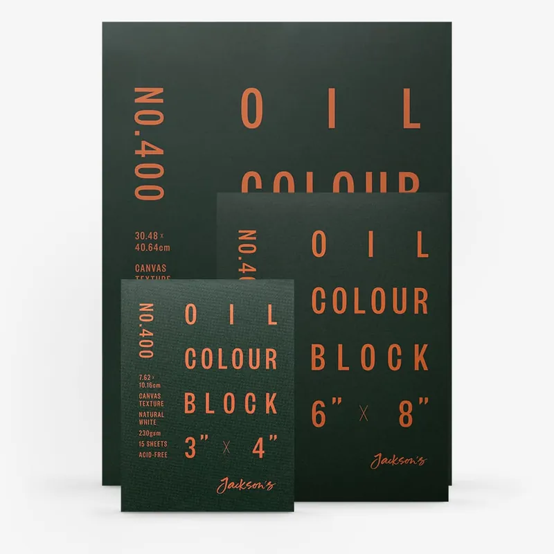 Jackson‘s Blocs de papier pour peinture à l’huile 230 g/m² Populaire