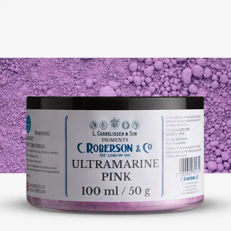 Top Vente Roberson pigment sec rose outremer PV15 100 ml (50 g) série 1
