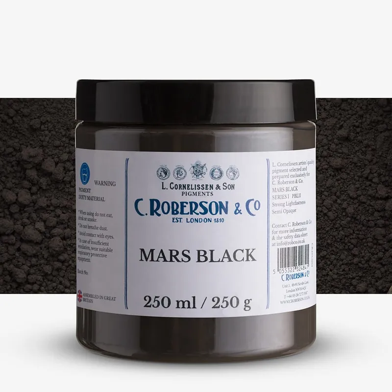Offre Exclusive Roberson pigment sec noir de Mars PBL11 250 ml (250 g) série 1