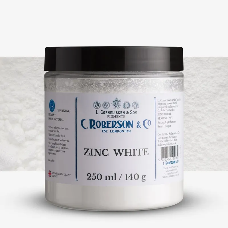 Remise Roberson Pigment sec blanc de zinc PW4 250 ml (140 g) Série 1