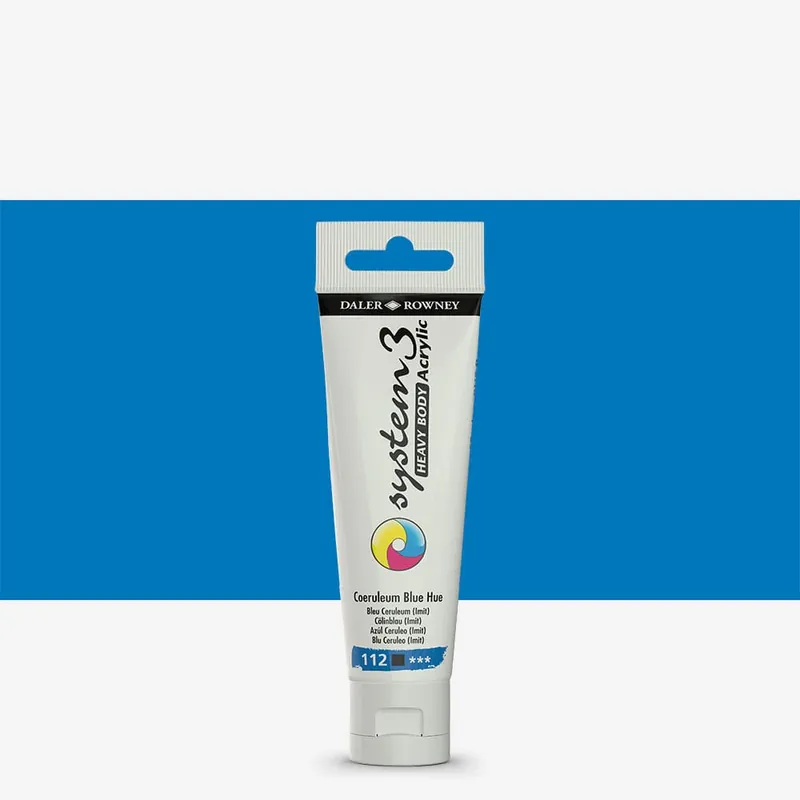 Acheter Direct Daler Rowney System 3 Acrylique Heavy Body 59 ml Bleu céruléum (nuance)