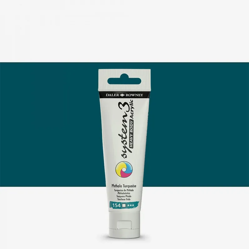 Daler Rowney System 3 Acrylique Heavy Body 59 ml Turquoise phtalo Acheter Direct