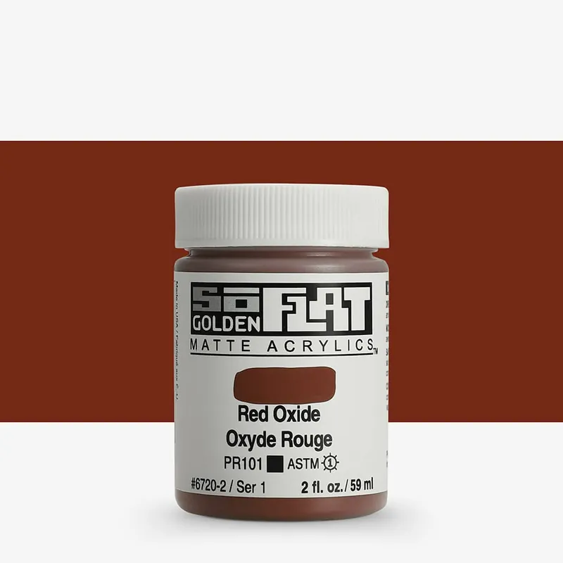Golden SoFlat Peinture Acrylique Mate 59 ml (2 oz) oxyde rouge Dernière Chance