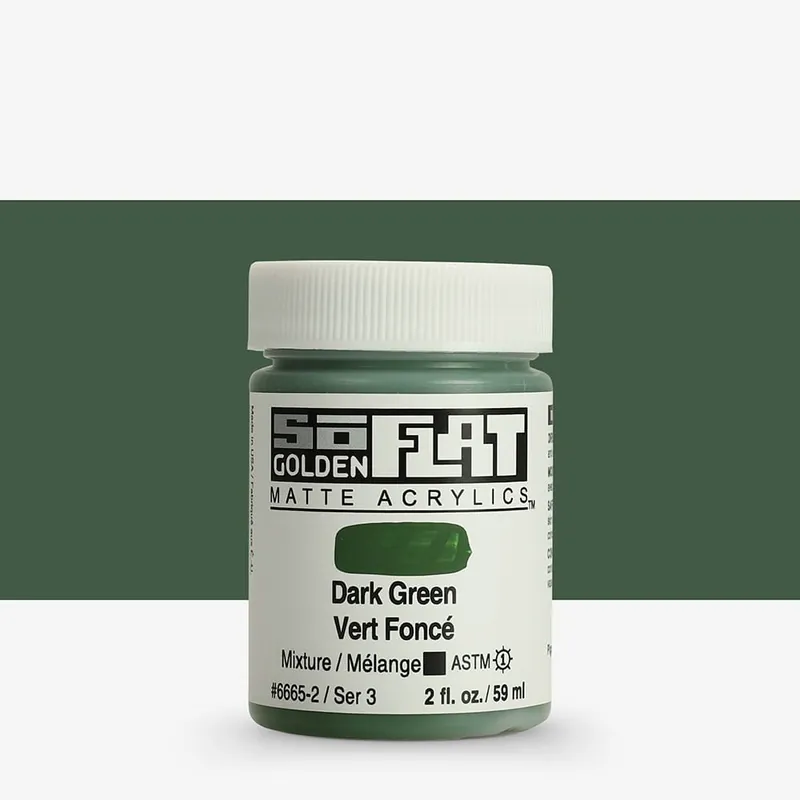 Golden SoFlat Peinture Acrylique Mate 59 ml (2 oz) Vert foncé Soldes