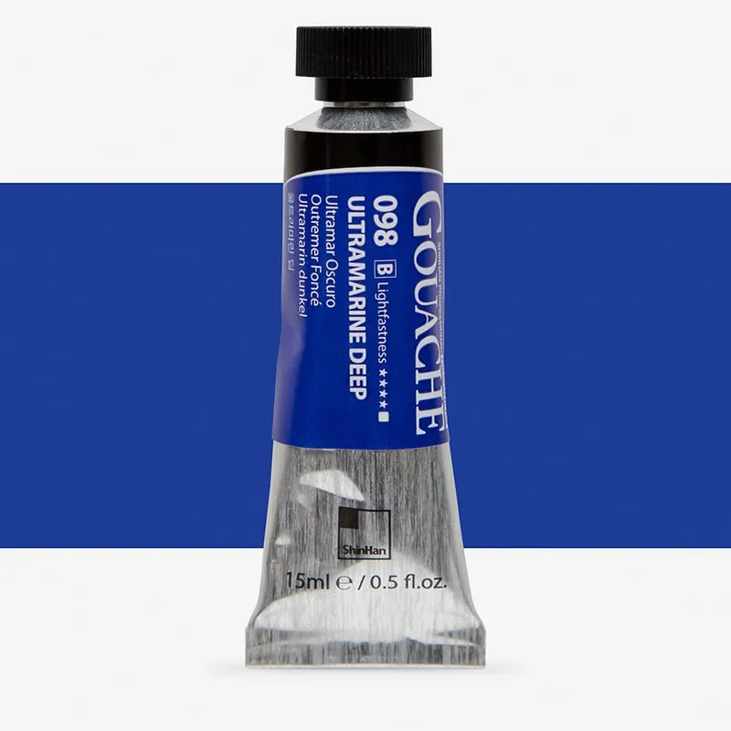 ShinHan gouache professionnelle pour designers 15 ml bleu outremer foncé Soldes