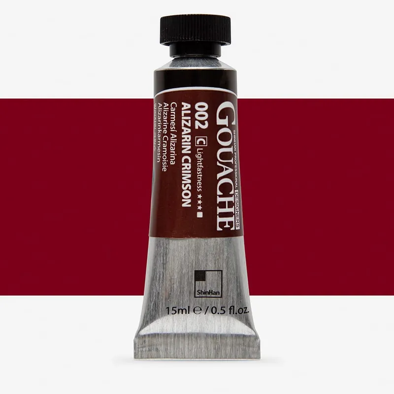 ShinHan gouache professionnelle pour designers 15 ml cramoisi d’alizarine Meilleur Prix