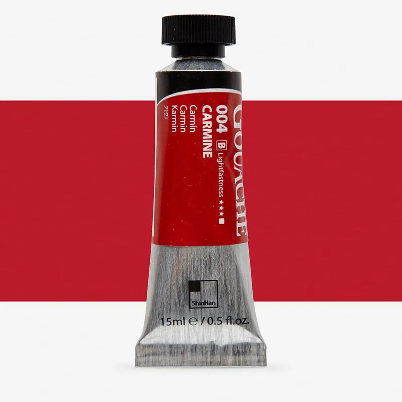 ShinHan gouache professionnelle pour designers 15 ml carmin Petit Prix