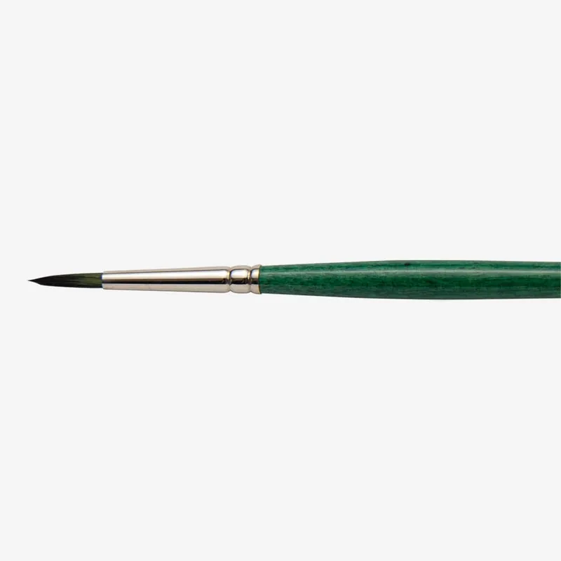 Super Prix Tintoretto Smeraldo pinceau synthétique pour huile et acrylique manche long série 370 rond taille 7