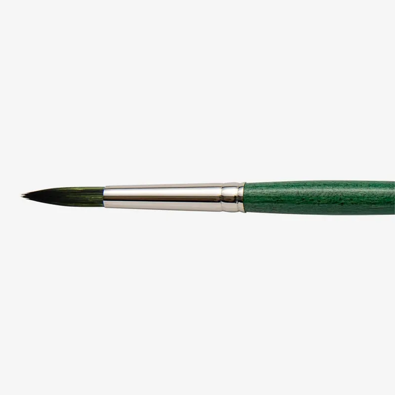 Tintoretto Smeraldo pinceau synthétique pour huile et acrylique manche long série 370 rond taille 14 Petit Prix