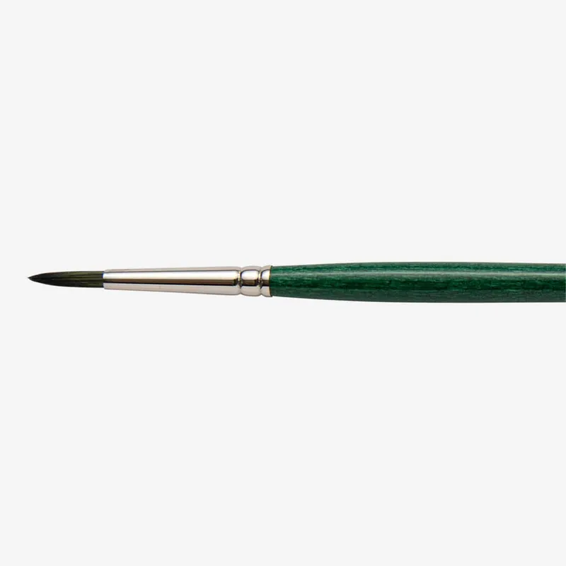 Nouveauté Tintoretto Smeraldo pinceau synthétique pour huile et acrylique manche long série 370 rond taille 8