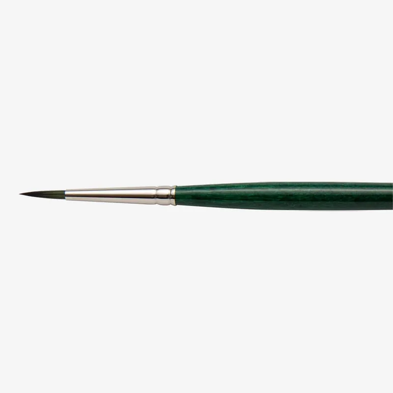 Tintoretto Smeraldo pinceau synthétique pour huile et acrylique manche long série 370 rond taille 6 Prix Promo