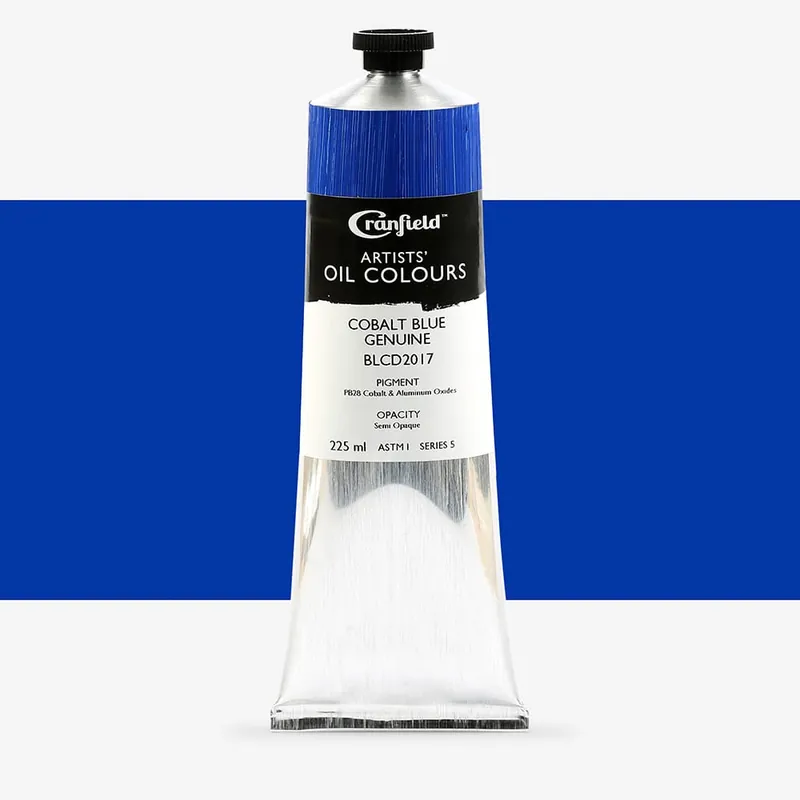 Cranfield peinture à l‘huile pour artistes 225 ml bleu cobalt véritable Usine Directe