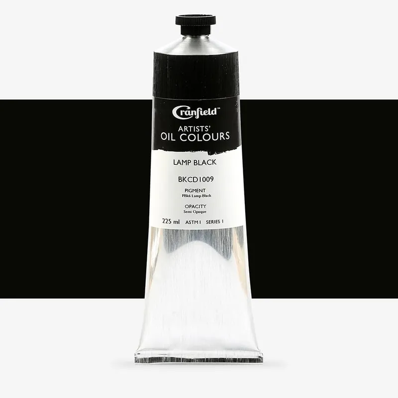 Cranfield peinture à l‘huile pour artistes 225 ml noir de fumée Expédié Aujourd'hui