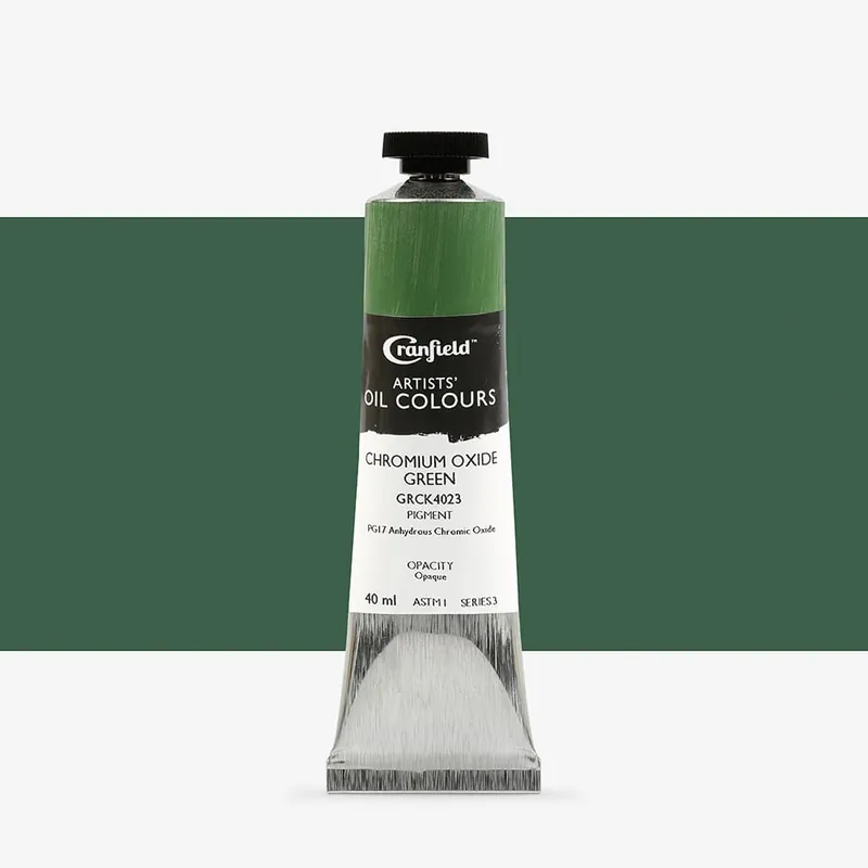 Cranfield peinture à l’huile pour artistes 40 ml vert oxyde de chrome Top Vente
