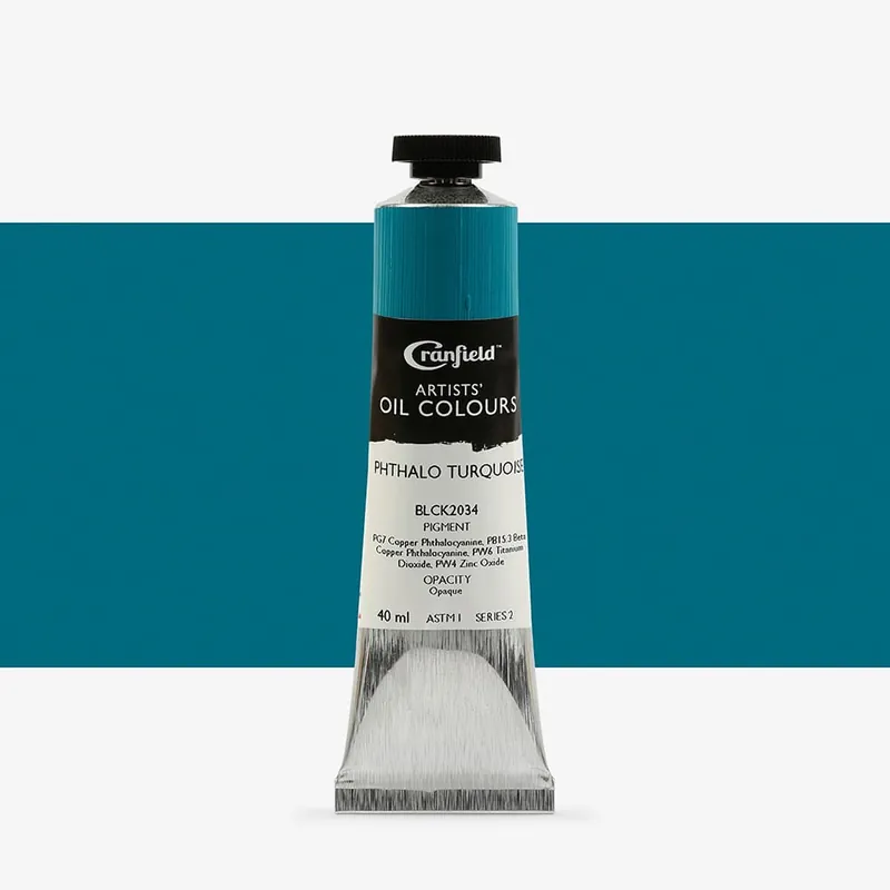 Cranfield peinture à l’huile pour artistes 40 ml turquoise phtalo Satisfait Ou Remboursé