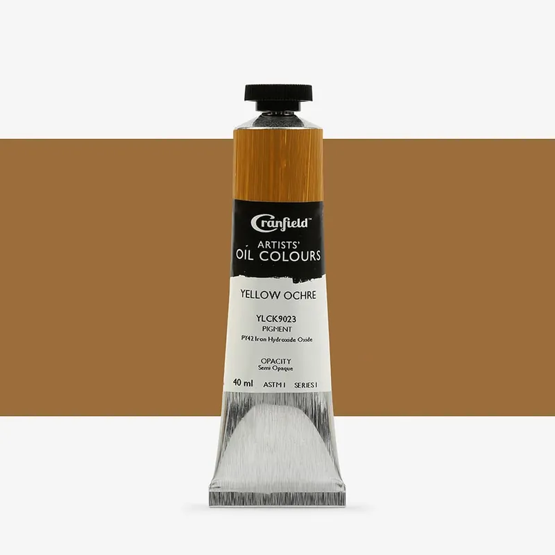 Cranfield Peinture à l’huile pour artistes 40 ml ocre jaune Populaire