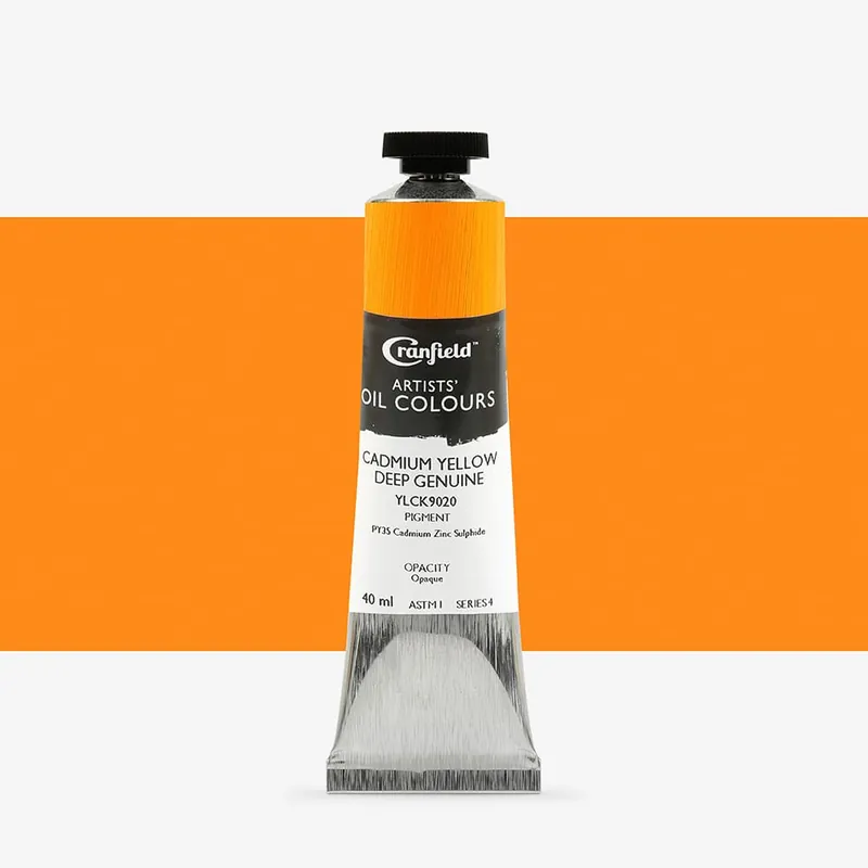 Commander Maintenant Cranfield peinture à l’huile pour artistes 40 ml jaune de cadmium foncé véritable