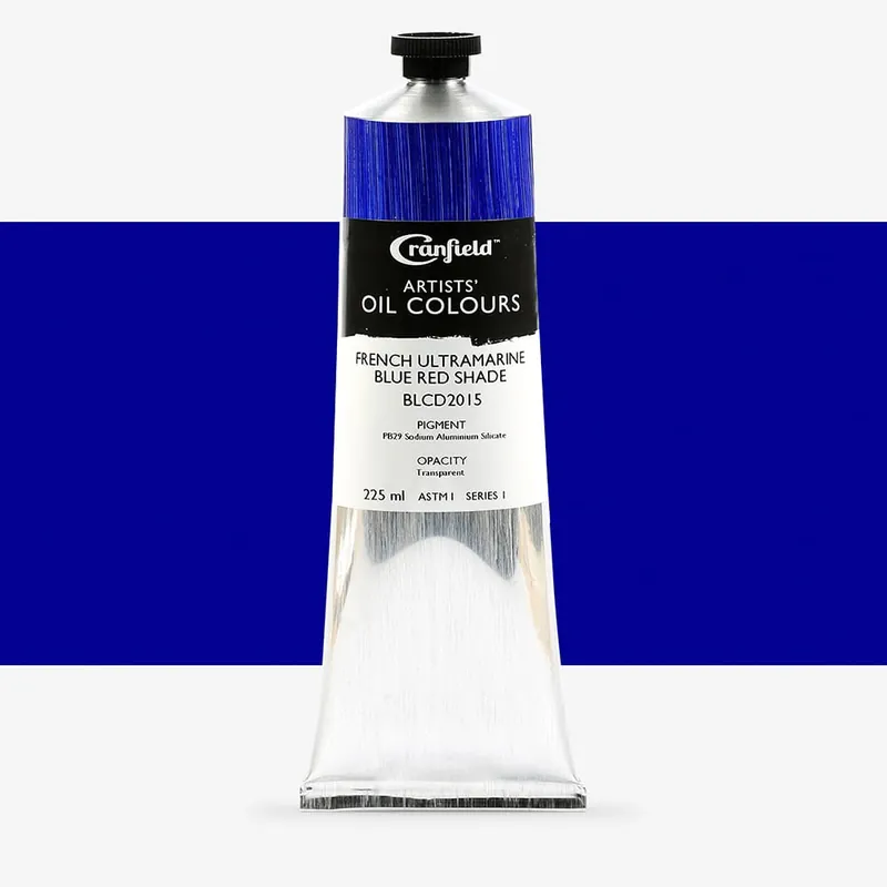 Offre Exclusive Cranfield peinture à l’huile pour artistes 225 ml bleu outremer français nuance rouge