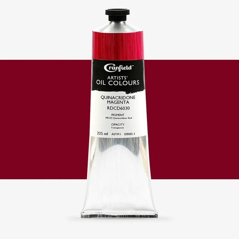Cranfield peinture à l’huile pour artistes 225 ml magenta quinacridone Nouveauté
