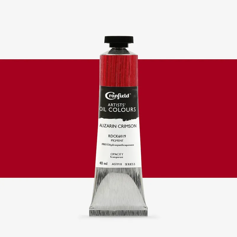 Nouveauté Cranfield peinture à l‘huile pour artistes 40 ml cramoisi d‘alizarine