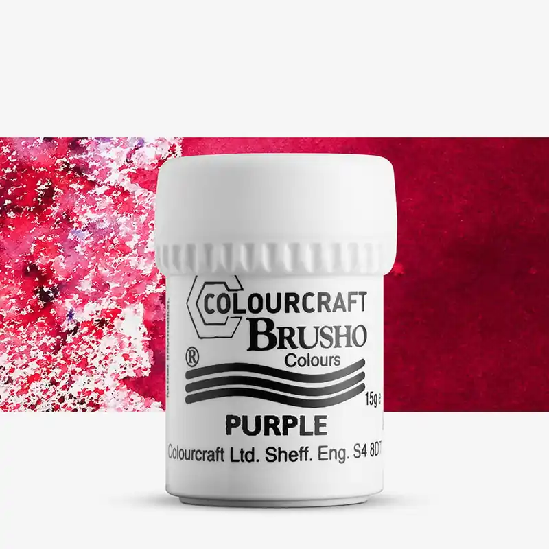 Petit Prix Brusho Crystal Colours peinture en poudre 15 g violet