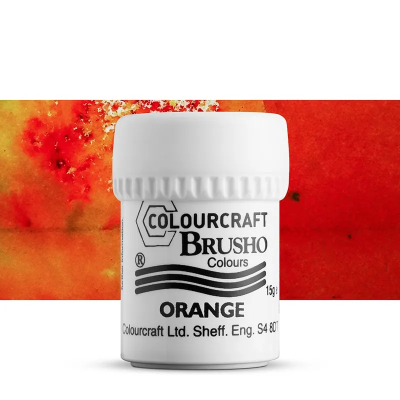 Remise Brusho Crystal Colours peinture en poudre 15 g orange