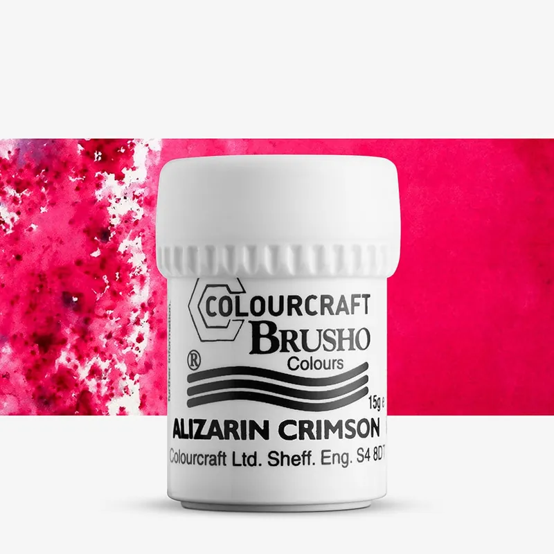 Brusho Couleurs Crystal peinture en poudre 15 g cramoisi d’alizarine Paiement Sécurisé