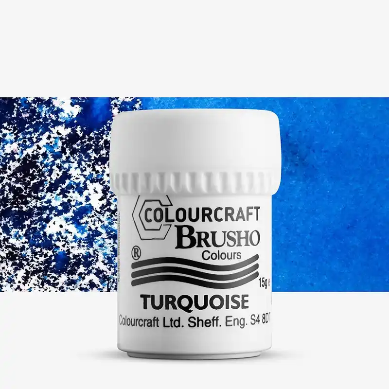 Meilleur Choix Brusho Crystal Colours peinture en poudre 15 g turquoise