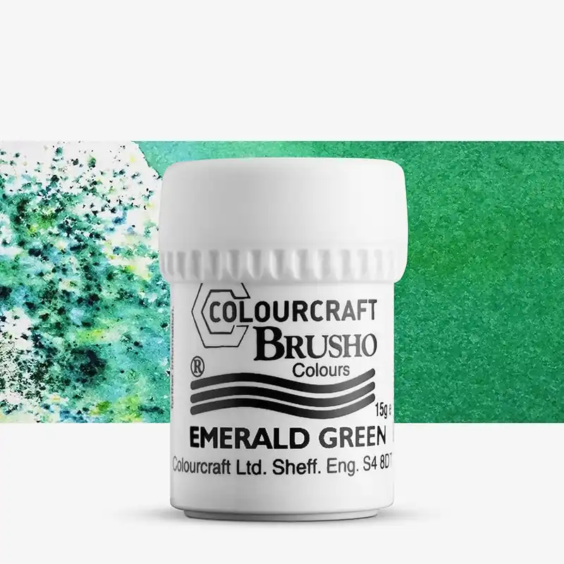 Affaire À Saisir Brusho Crystal Colours peinture en poudre 15 g vert émeraude