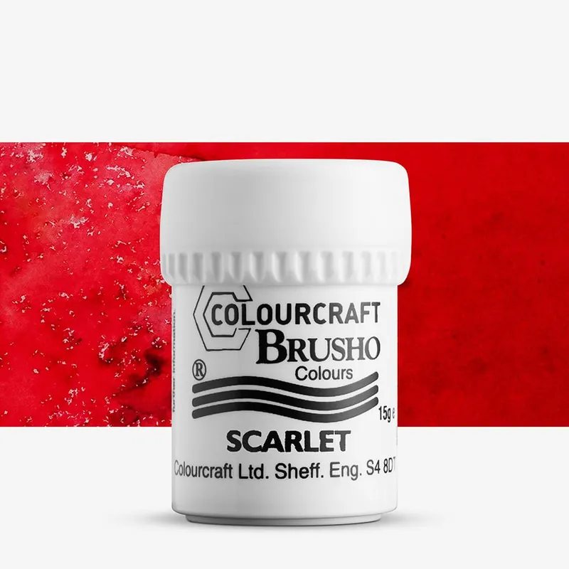 Promotion Saisonnière Brusho Crystal Colours peinture en poudre 15 g écarlate