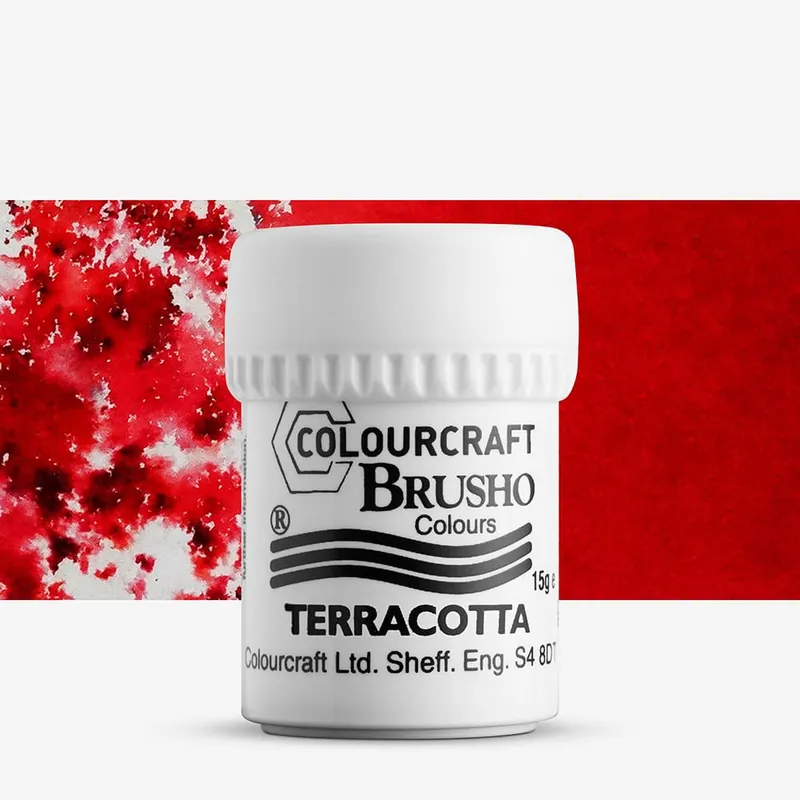 Brusho Crystal Colours peinture en poudre 15 g terre cuite Meilleur Choix