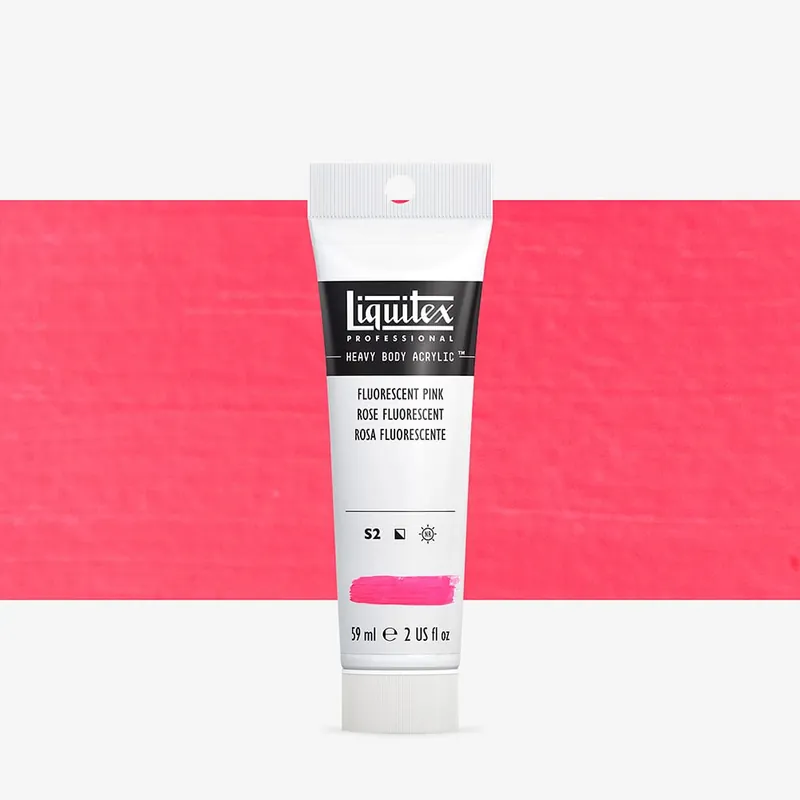 Prix Promo Liquitex Professionnel peinture acrylique Heavy Body 59 ml rose fluorescent (987)