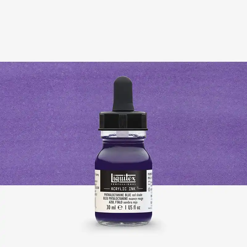 Liquitex Professional encre acrylique 30 ml bleu phtalocyanine nuance rouge Achat Immédiat