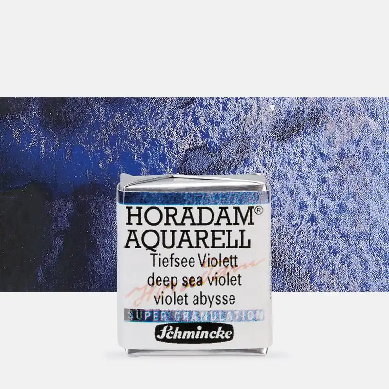 Prix Cassé Schmincke Aquarelle Horadam Supergranulation Demi-godet Violet des mers profondes
