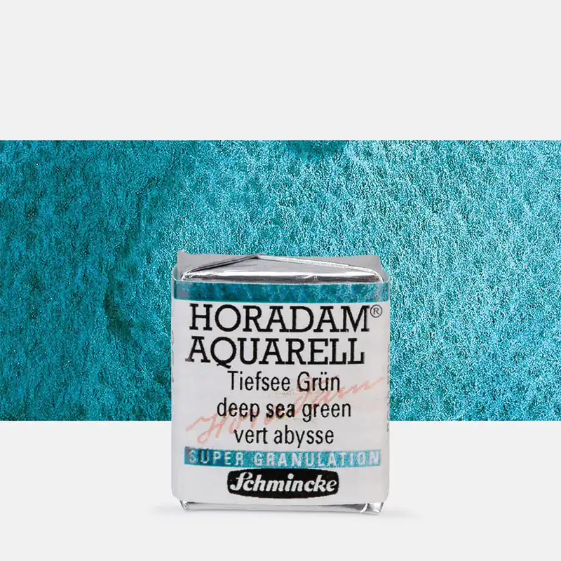 Meilleur Prix Schmincke Aquarelle Horadam Supergranulation Demi-godet Vert de mer profond