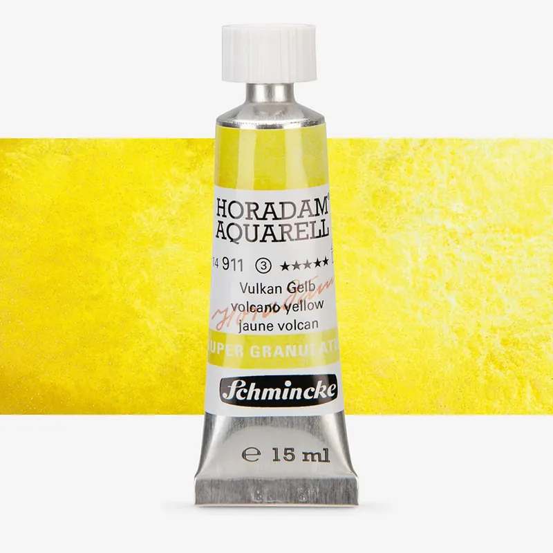 Schmincke Aquarelle Horadam Supergranulation 15 ml Jaune volcanique Meilleure Vente