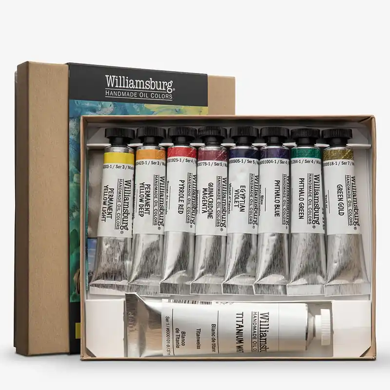 Williamsburg peinture à l’huile Modern coffret de 8 x 11 ml et 1 x 37 ml Commande En Gros