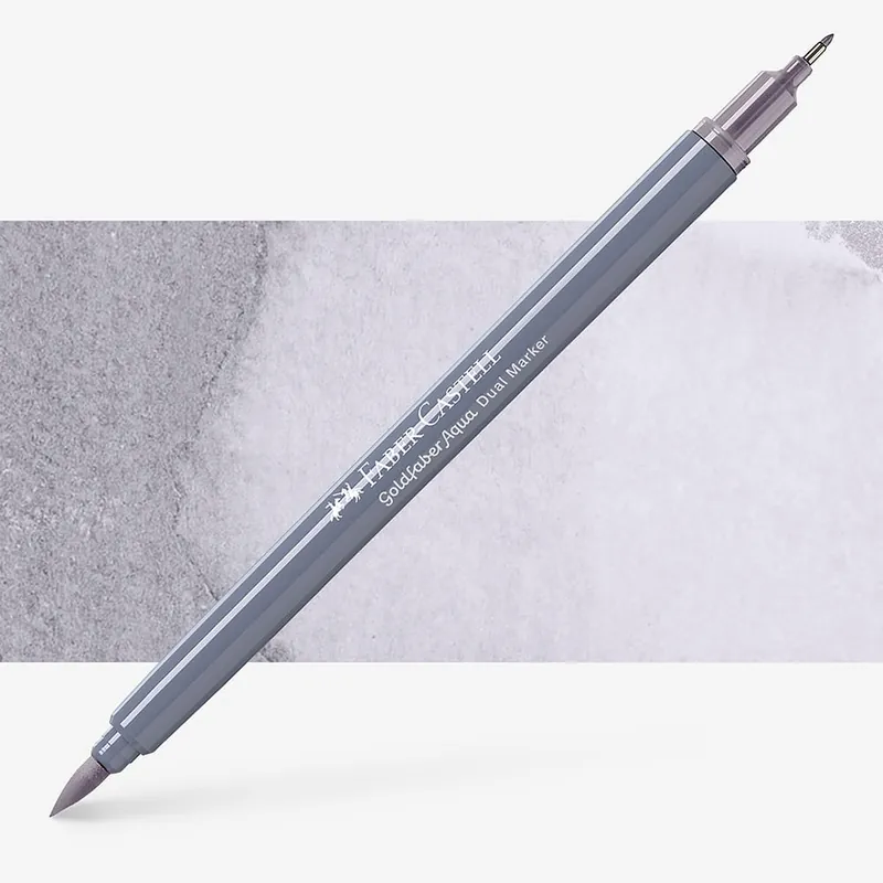 Faber-Castell Goldfaber Aqua Dual Marker, feutre aquarellable double pointe à base d’eau 279 Gris pourpre Prix Bas