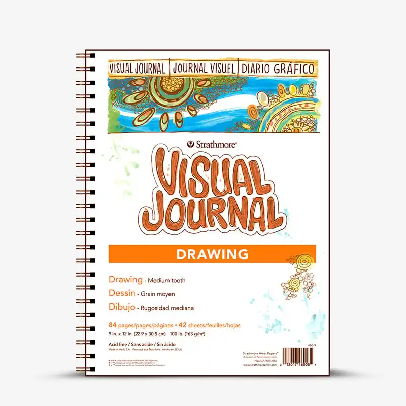 Strathmore Visual Journal bloc de papier à dessin 163 g/m² 9 x 12 po 42 feuilles Meilleur Prix