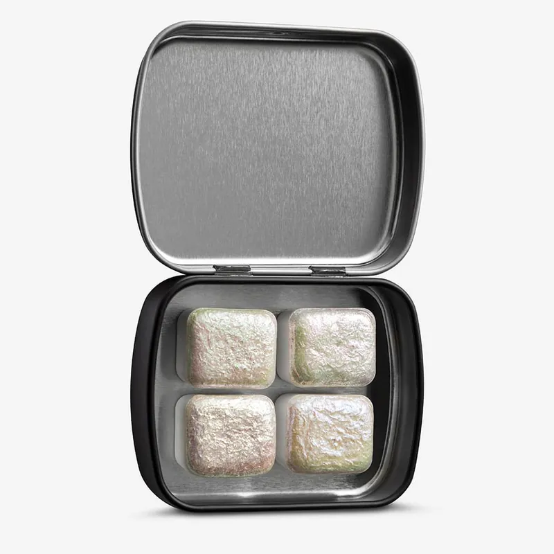 IUILE Watercolour Paint Iridescent Colorshift Shiny Fairy Dust Half Pan 4 colours Offre Spéciale