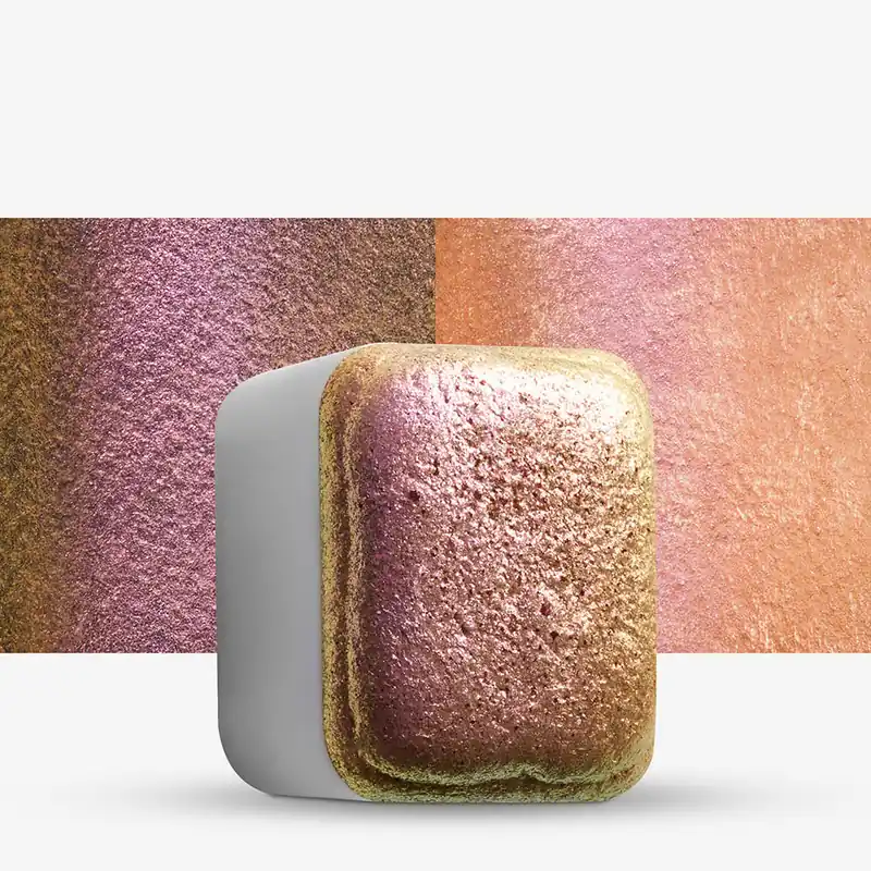 IUILE Watercolour Paint Chameleon Colorshift Glitter Pigments Half Pan Red Brown 7 Certifié