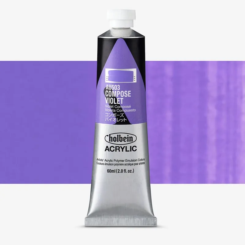 Offre Du Jour Holbein Acrylique Heavy Body Peinture Acrylique 60 ml Violet composé