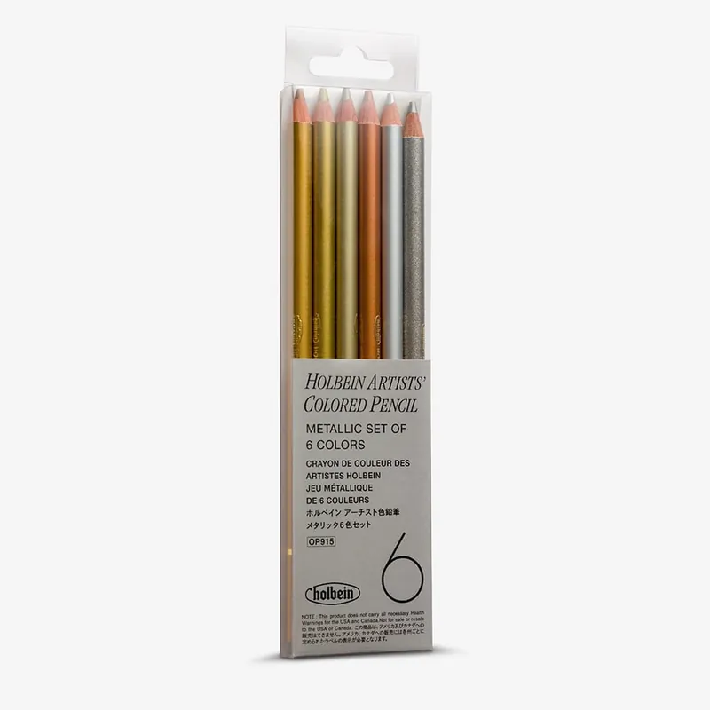 Prix Choc Holbein Crayon de couleur pour artistes Métallique Set de 6