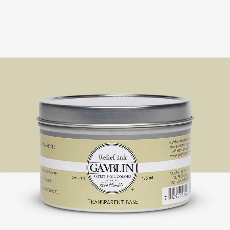 Gamblin encre de relief 175 ml base transparente Expédié Aujourd'hui
